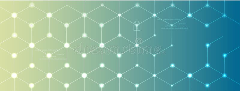 Neural network concept. Connected cells with links. High technology process royalty free illustration
