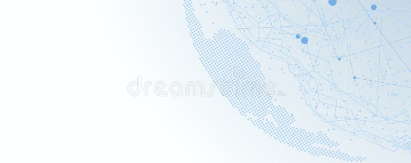The architecture of neural network vector illustration