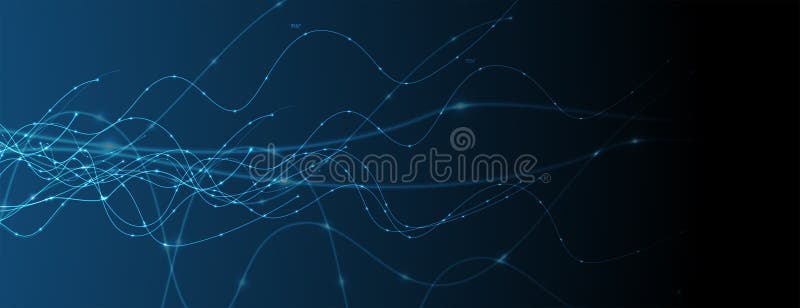 Neural network structure royalty free illustration