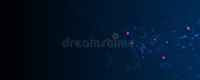 Neural network connections stock illustration