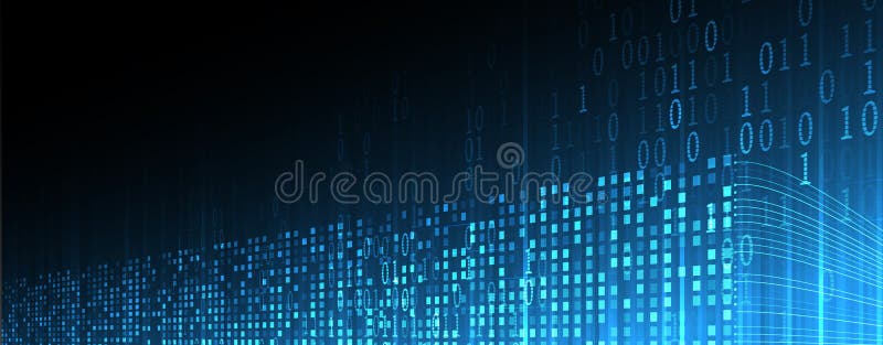 Neural network and data science technology background vector illustration