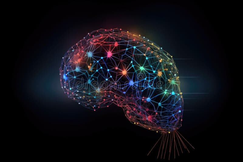 Neural network, generating innovative and creative ideas for new business royalty free illustration