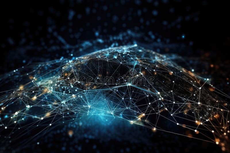 Neural network, learning from vast amount of data, to make accurate predictions, created with generative ai