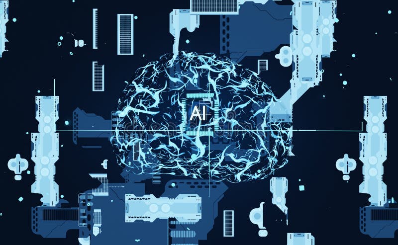 Neural Network Structure Of Algorithms Stock Illustration Neural Network Structure Of Algorithms Stock Illustration