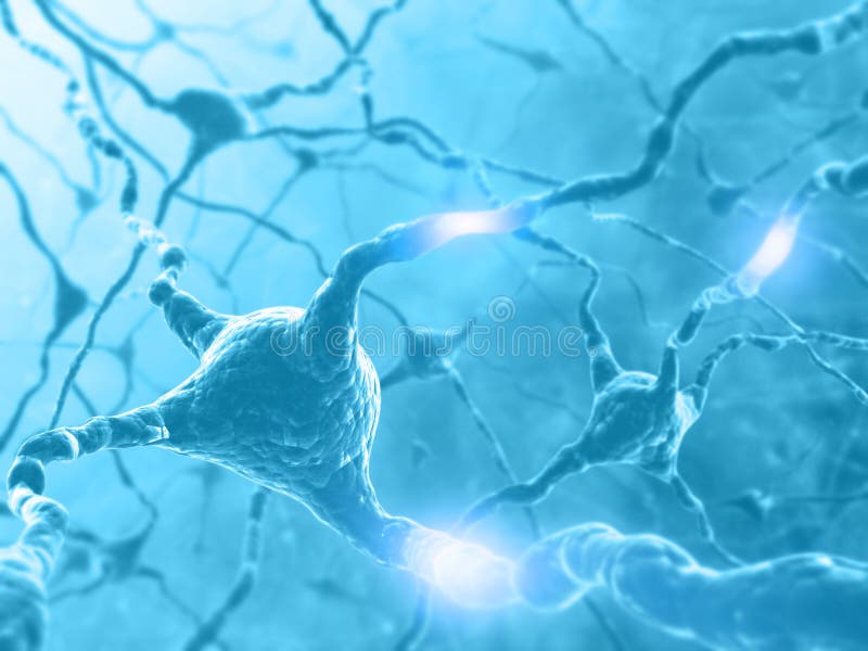 Neuron Energy royalty free illustration