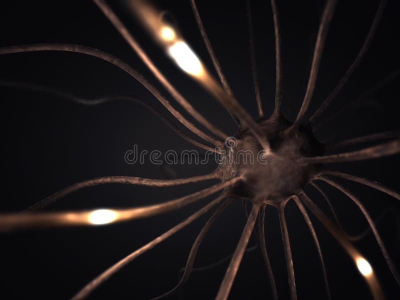 Image concept of neurons interconnected in a complex brain network. Image concept of neurons interconnected in a complex brain network.