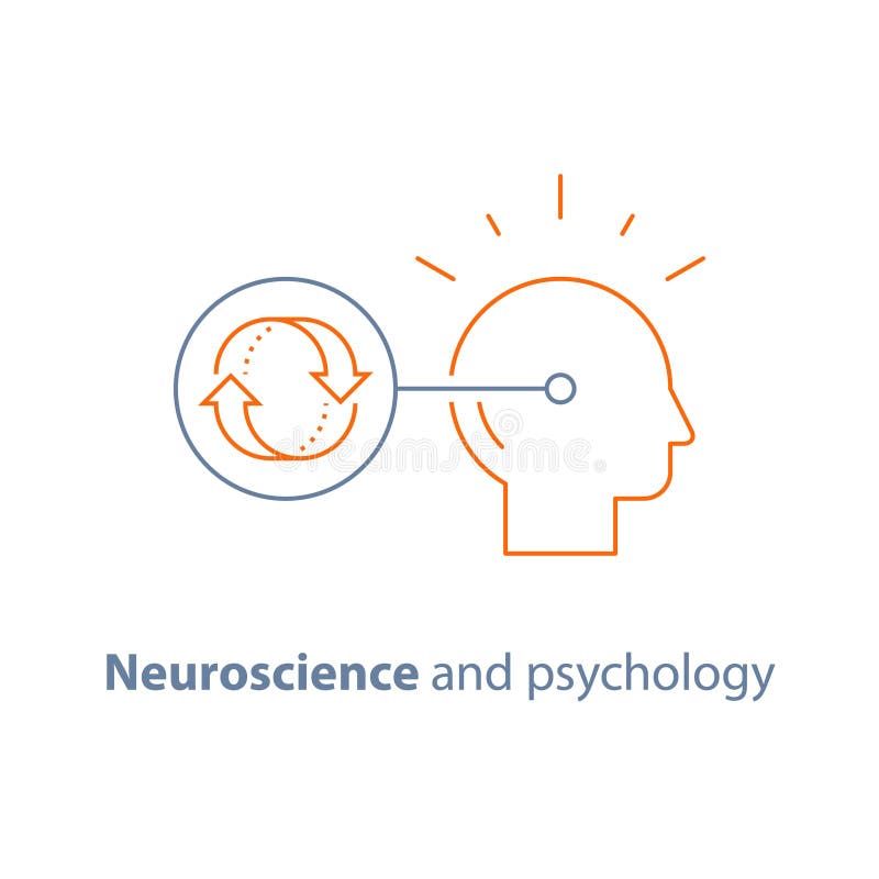 Decision making, obsessive thinking, neuroscience and psychology, bias concept, emotional intelligence, mindset vector illustration