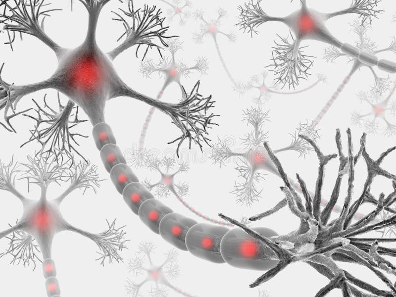Neurônios (o Brainstorm) ilustração stock Neurônios (o Brainstorm) ilustração stock