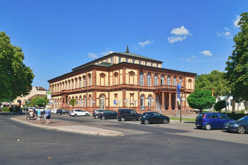 Neustadt an der Weinstrasse, Germany - August 2022: Saalbau, a multifunctional event and congress center used for cultural events