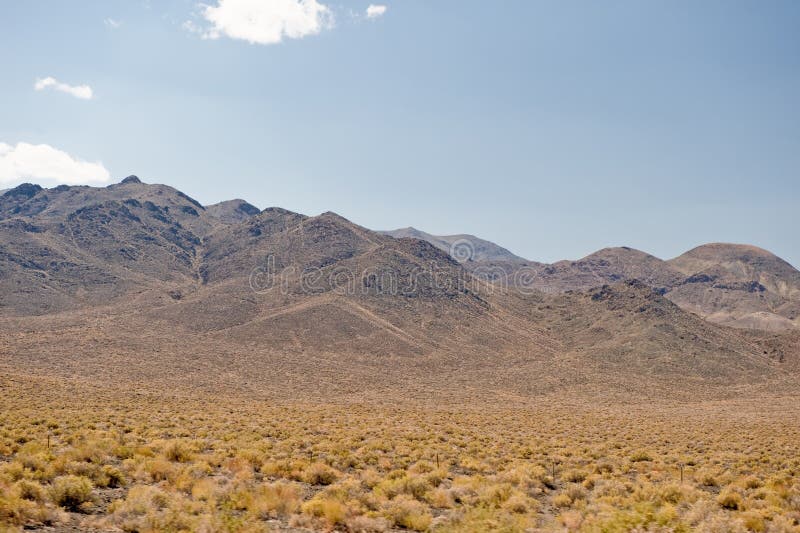 Nevada Desert and Mountains Stock Image Image of landscape, range