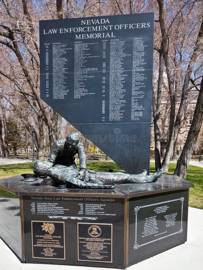 Nevada Law Enforcement Officers Memorial royaltyfri foto Nevada Law Enforcement Officers Memorial royaltyfri foto