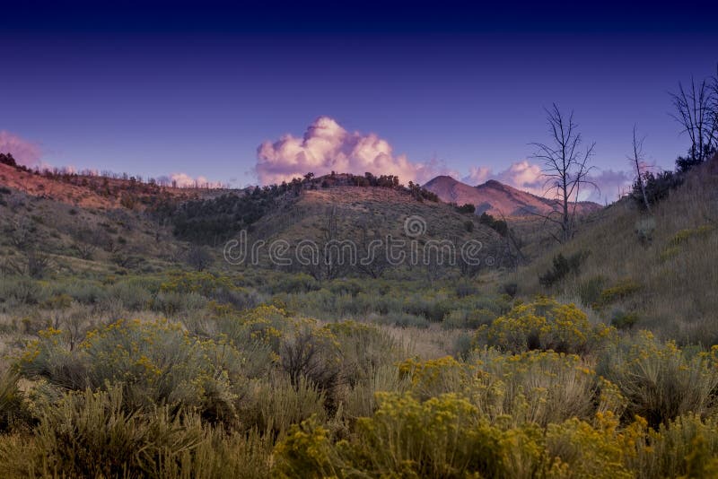 Nevada Scenery Mountains Desert Sunset royalty free stock image Nevada Scenery Mountains Desert Sunset royalty free stock image