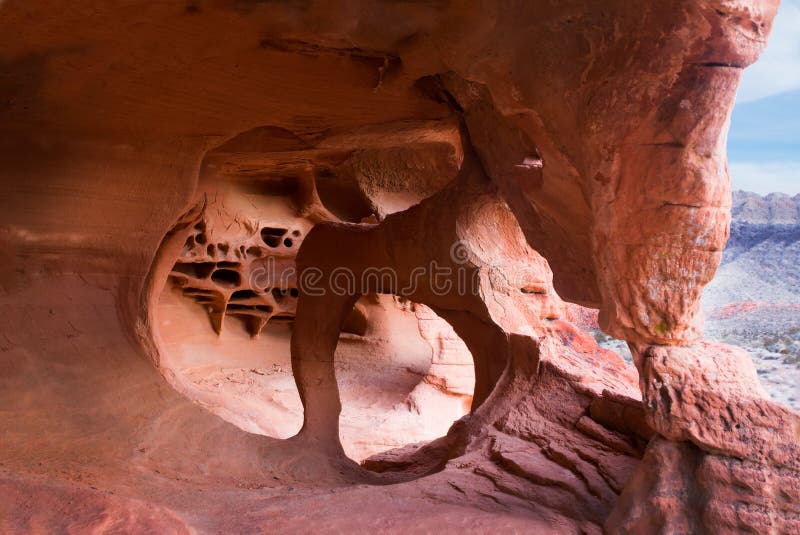 Nevada State Park Valley do fogo Formações interessantes causadas pela erosão do arenito fotografia de stock Nevada State Park Valley do fogo Formações interessantes causadas pela erosão do arenito fotografia de stock