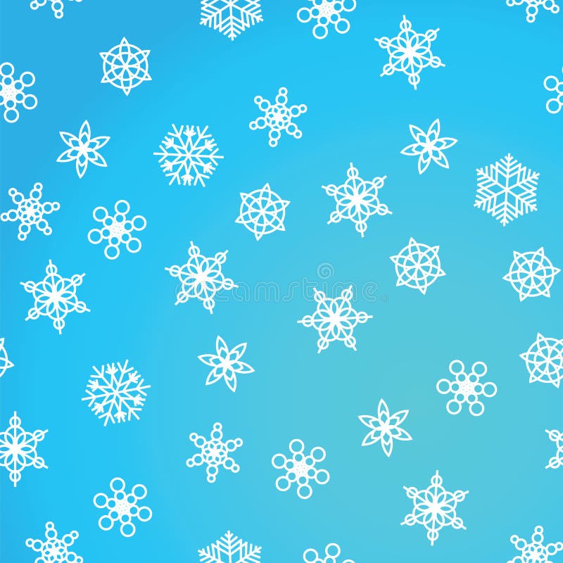 Nevadas del modelo del invierno y copos de nieve blancos en fondo azul Modelo con las nevadas, ventisca del Año Nuevo y de la Nav stock de ilustración Nevadas del modelo del invierno y copos de nieve blancos en fondo azul Modelo con las nevadas, ventisca del Año Nuevo y de la Nav stock de ilustración