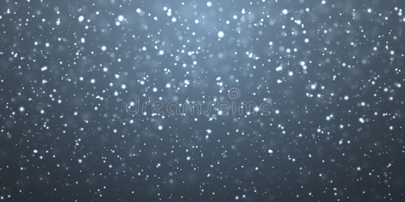 Neve di natale Fiocchi di neve di caduta su fondo scuro snowfall Illustrazione di vettore