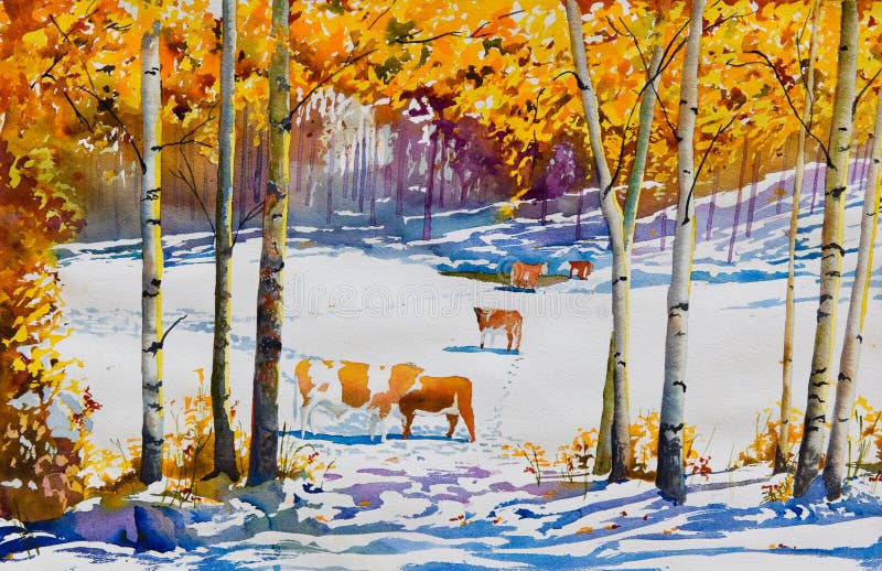 Neve e bestiame in anticipo