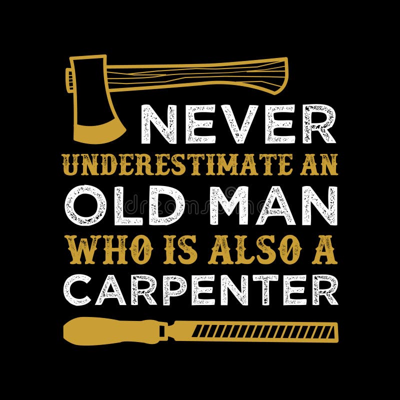 Carpenter Saying Quote Set, 100 Vector, Best for Print Stock