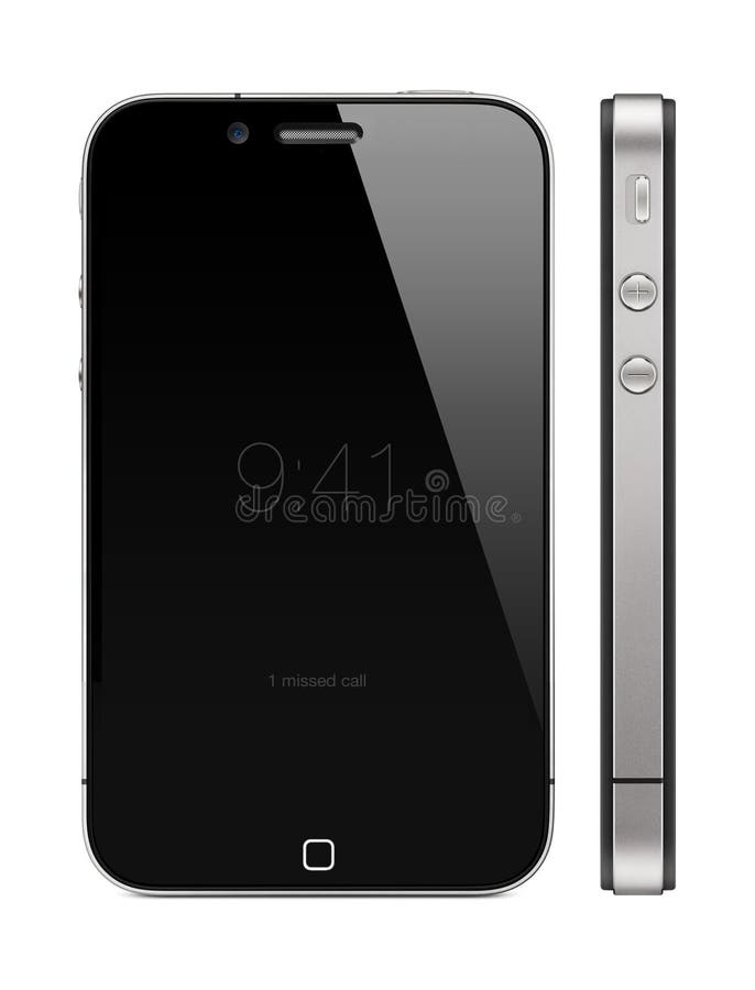 Apple iPhone Five illustration. Next generation phone. Iphone screen recording stock images, royalty-free photos and pictures
