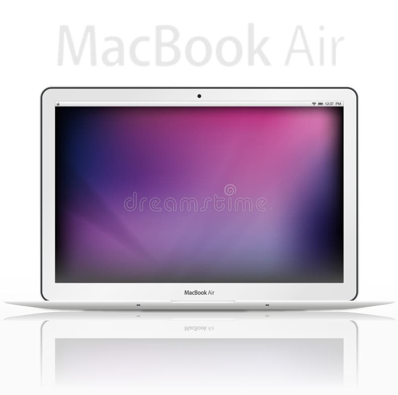 new Apple mac book air - vector vector illustration new Apple mac book air - vector vector illustration
