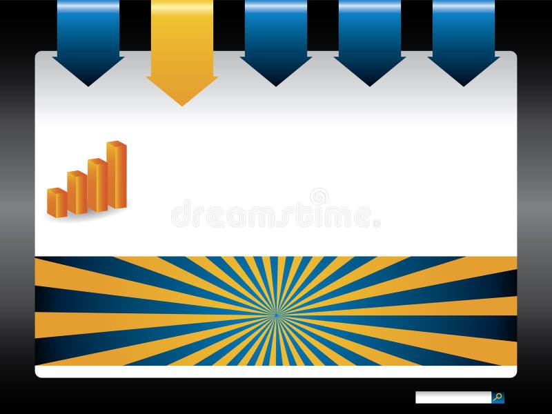 New arrow website template stock illustration