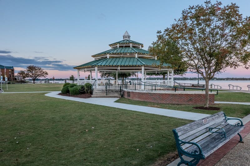 New Bern North Carolina Town Riverfront Scenes Editorial Photography