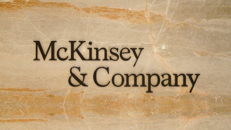 New Branded McKinsey and Company Logo Written on Marble Editorial ...