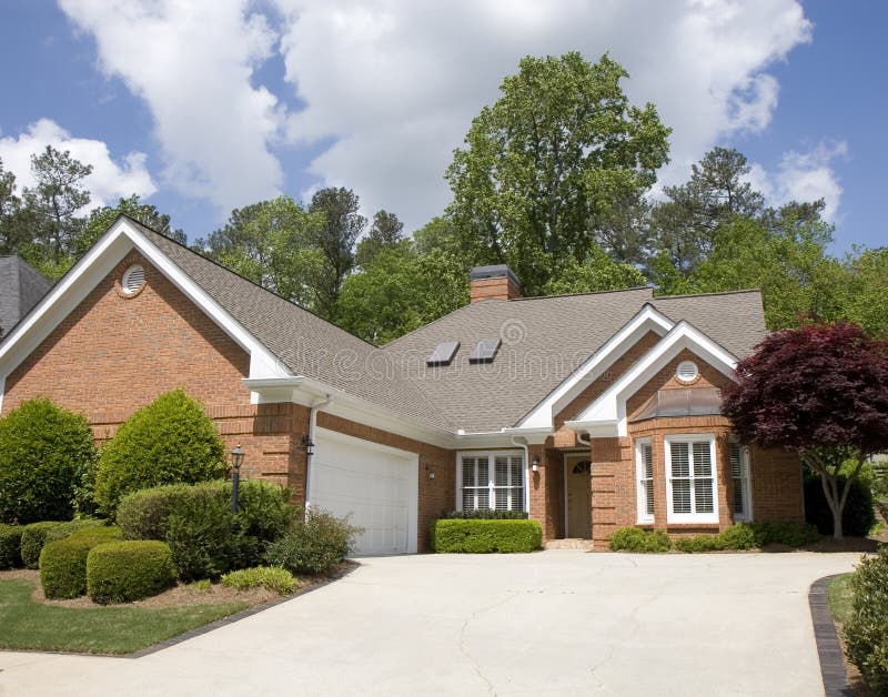 New Brick House up Driveway