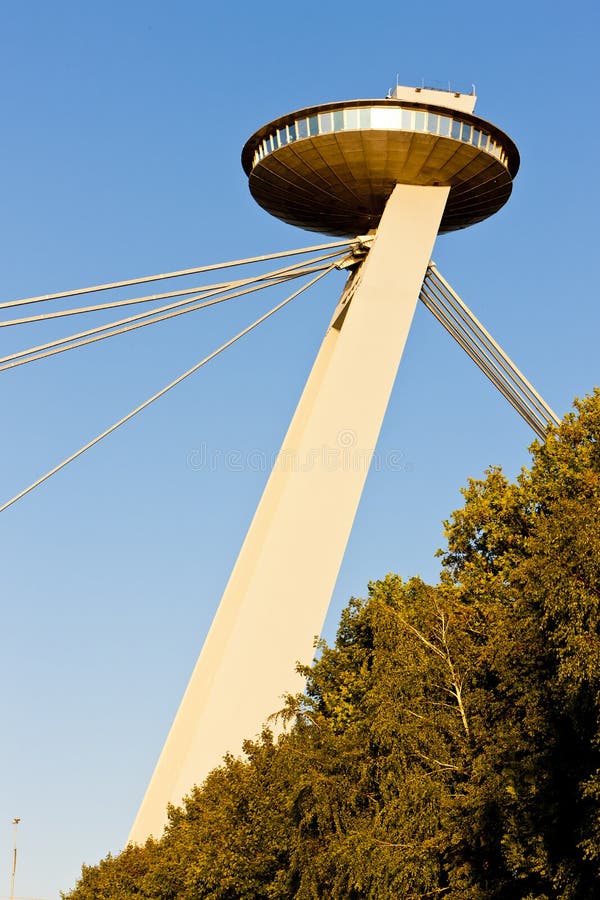 Nový most s restaurací na věži, Bratislava, Slovensko