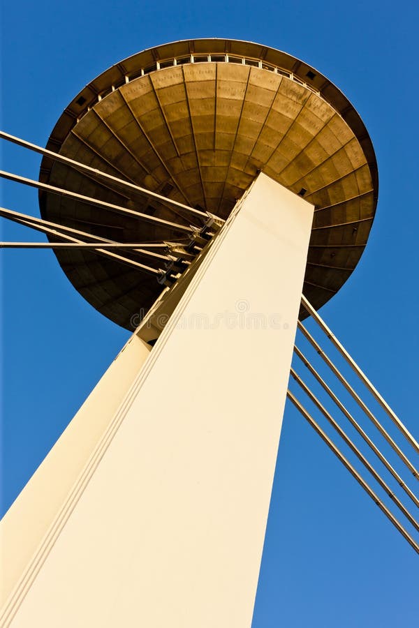 New Bridge with restauran on the tower, Bratislava, Slovakia