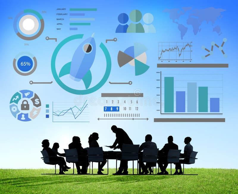 New Business Chart Innovation Teamwork Global Business Concept royalty free stock images New Business Chart Innovation Teamwork Global Business Concept royalty free stock images