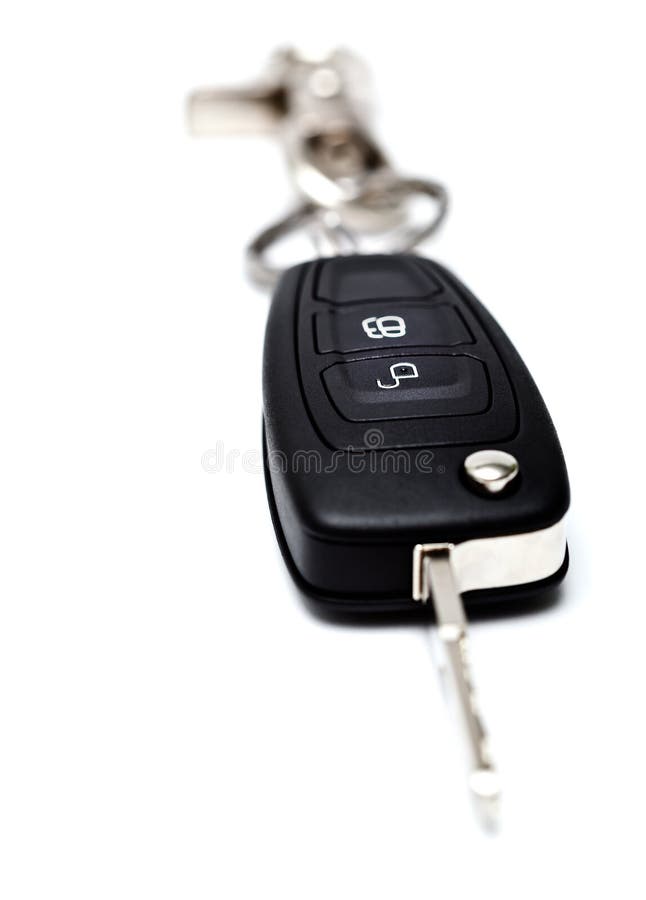 New Car Key with Lock and Unlock Buttons Stock Image Image of entry