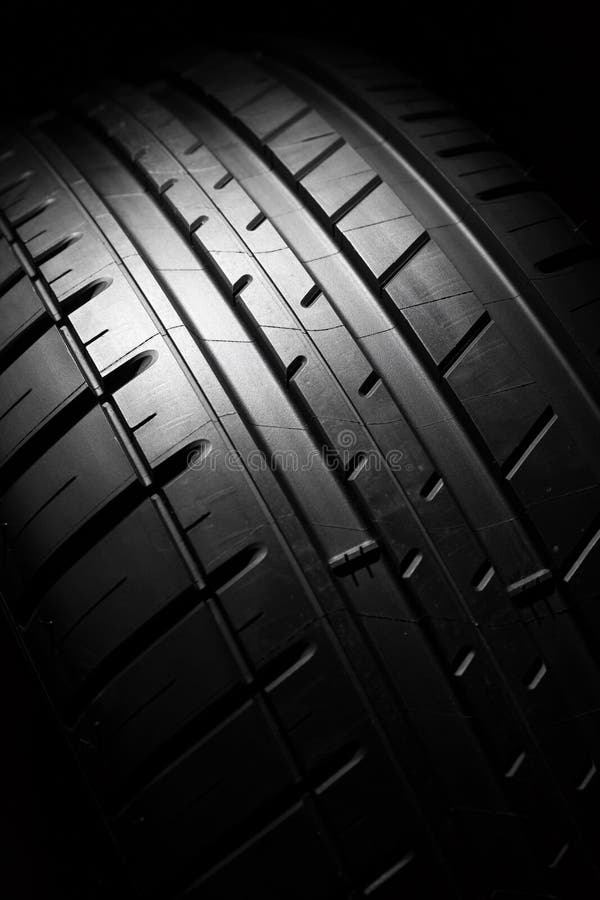 New car the pattern of rubber, close, detail royalty free stock photos