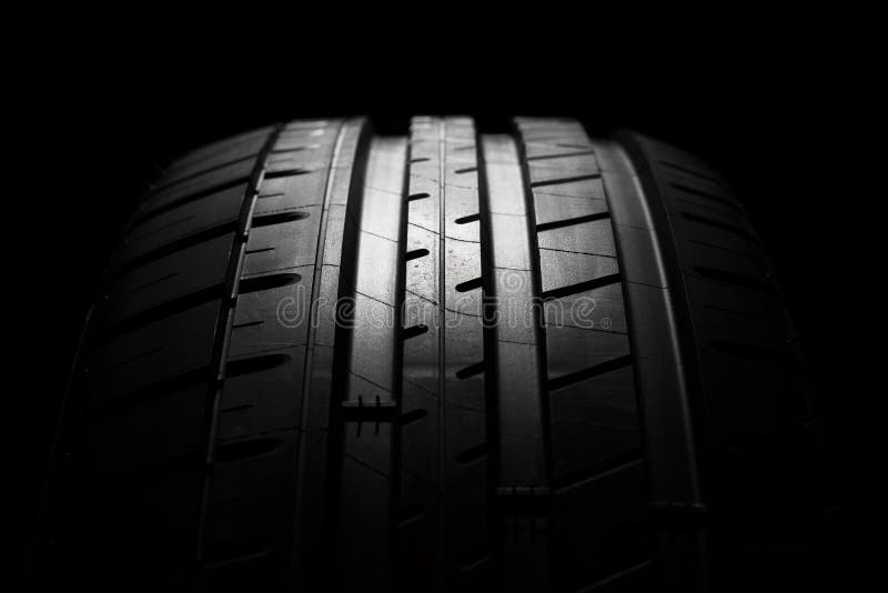 New car the pattern of rubber, close, detail royalty free stock images