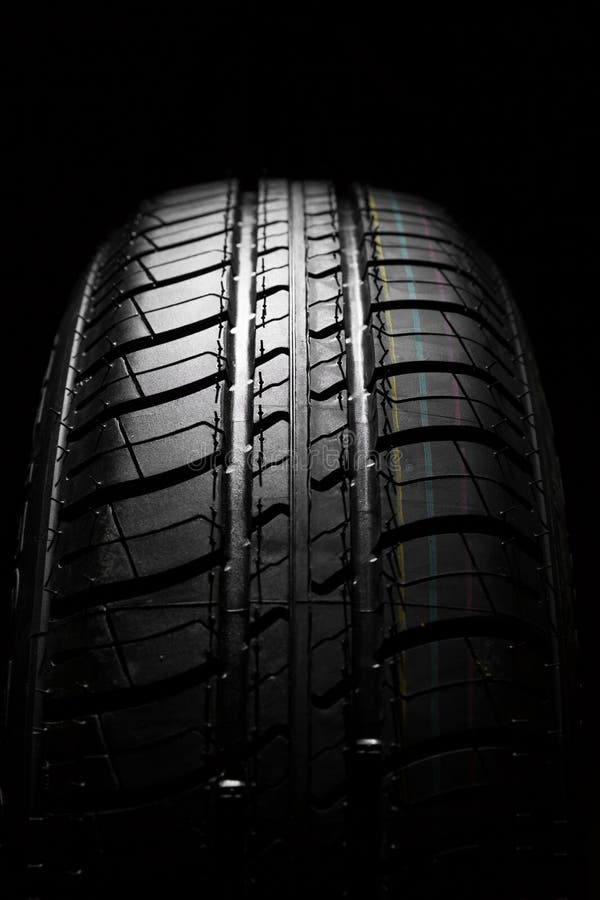 New car the pattern of rubber, close, detail royalty free stock photography