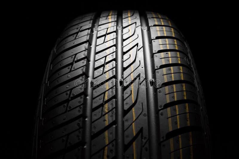 New car the pattern of rubber, close, detail royalty free stock photos