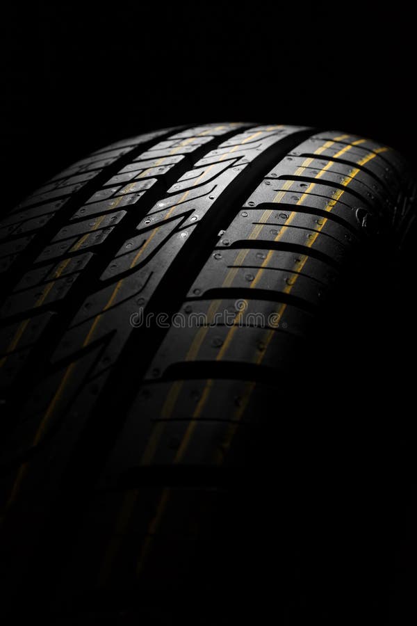 New car the pattern of rubber, close, detail royalty free stock photography