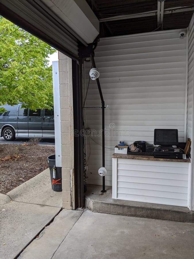 New Car Wash Security Drive through Features Stock Image Image of