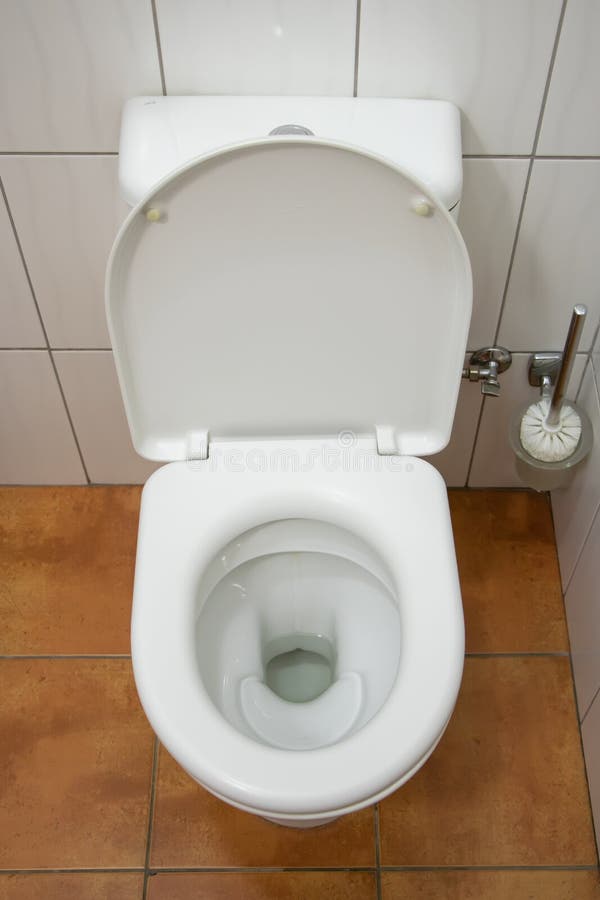 New Ceramic Toilet Bowl Indoors, Top View Stock Image Image of tidy, washroom 226983207