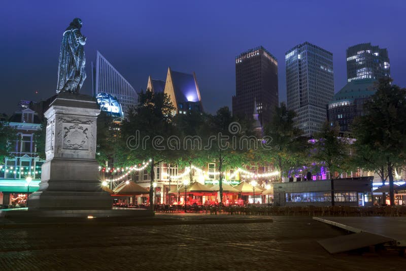 New Night Cityscape of The Hague