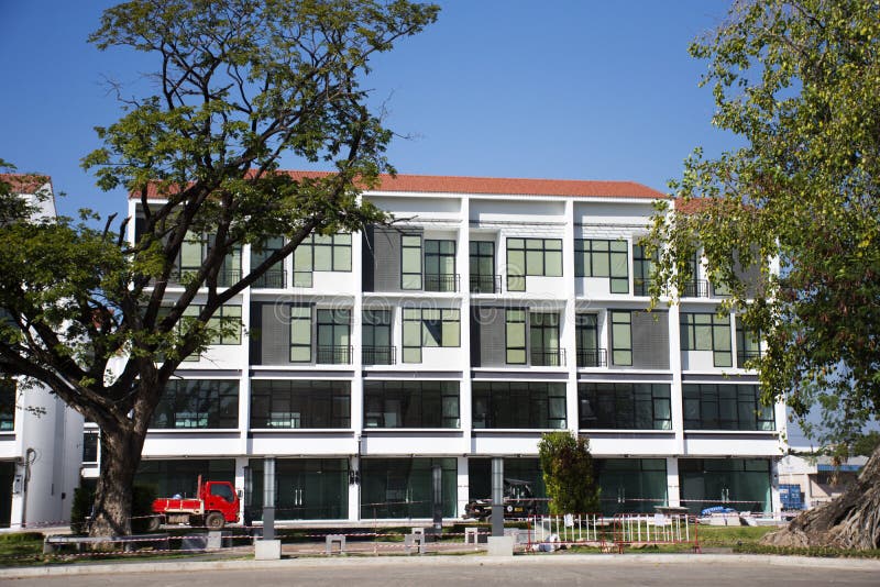 New commercial building for sale at Udonthani city in Udon Thani, Thailand royalty free stock image New commercial building for sale at Udonthani city in Udon Thani, Thailand royalty free stock image