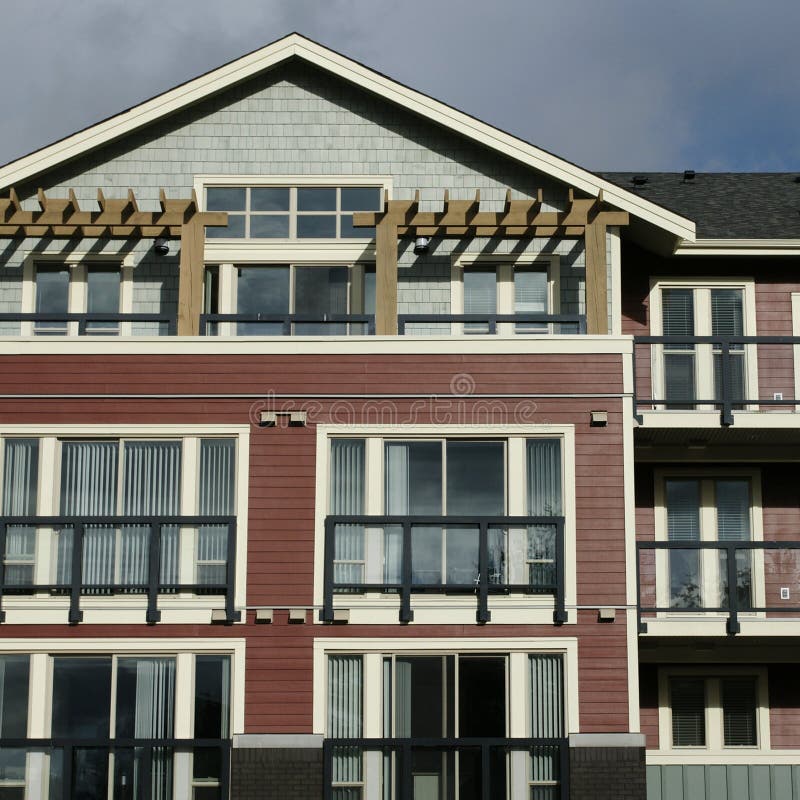 New Condo Exterior Siding stock image. Image of siding 11785113