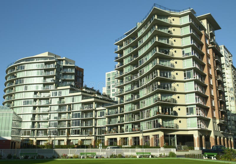 New Condominium Victoria BC Stock Image Image of coast, houses 11643967
