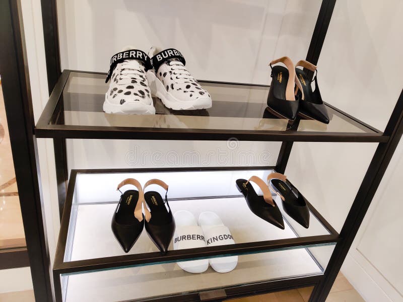 New Delhi, INDIA - MARCH 08, 2020: Burberry Men and Women Shoes for Sale in  Burberry Store Inside India`s Largest Shopping Mall. Editorial Photo -  Image of airport, indias: 186586736