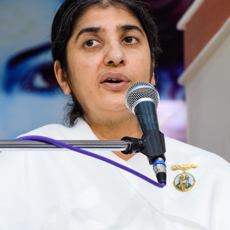 New Delhi, India, October 16 2022 - BK Shivani during Meditation ...