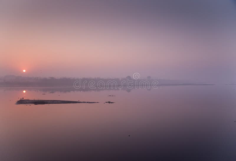 New Delhi sunrise stock image. Image of early, magenta 12898701