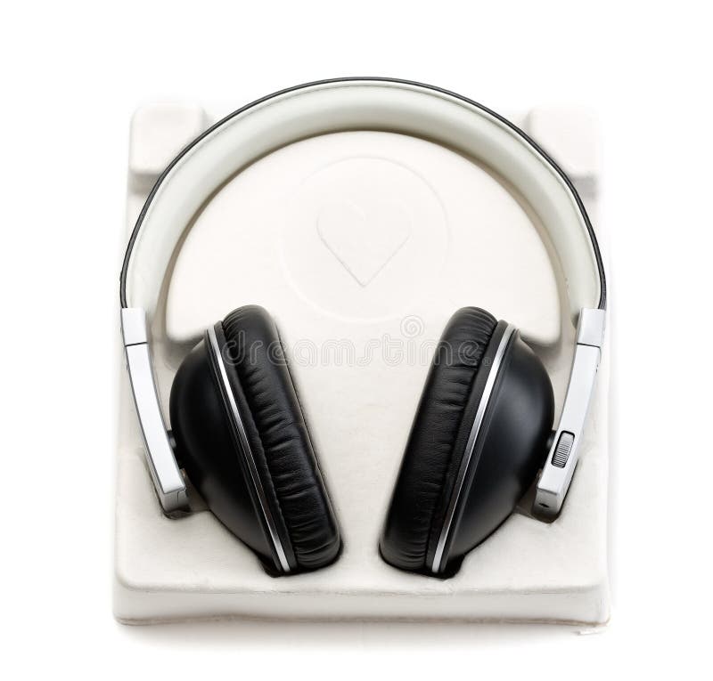 New Earphones in Box with Case Stock Image Image of cover, headphone
