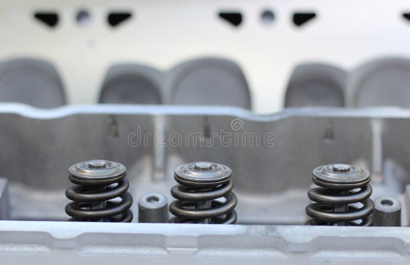 Valve Springs of a Diesel Engine Stock Image Image of marine, springs