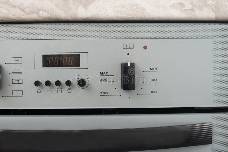 Oven Temperature Control Closeup Stock Photo 87168823