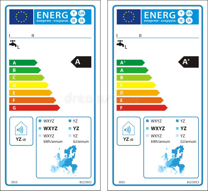 New Energy Rating Graph Label Stock Vector Illustration of high, consuming 45666205
