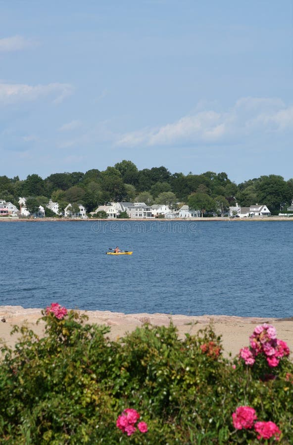 New England Coastline Stock Photo